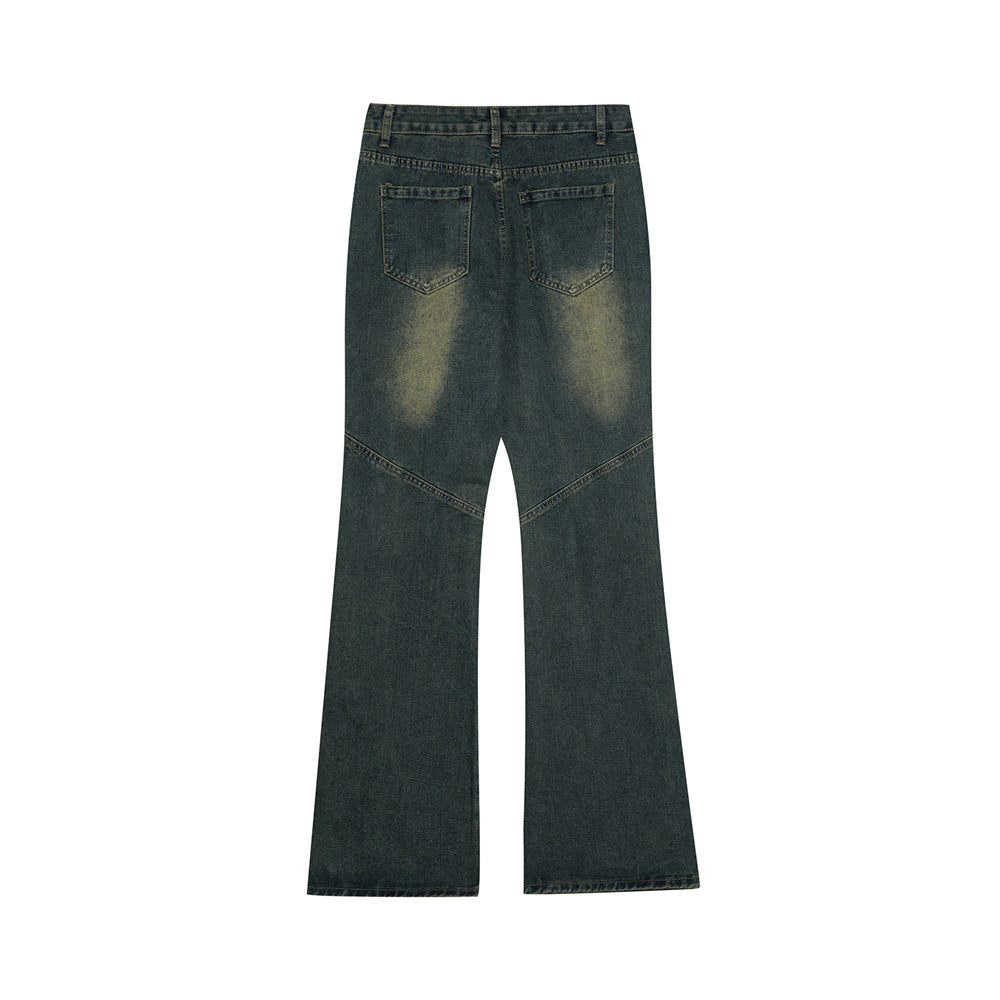 Trendy Punk Slightly Flared Jeans Men