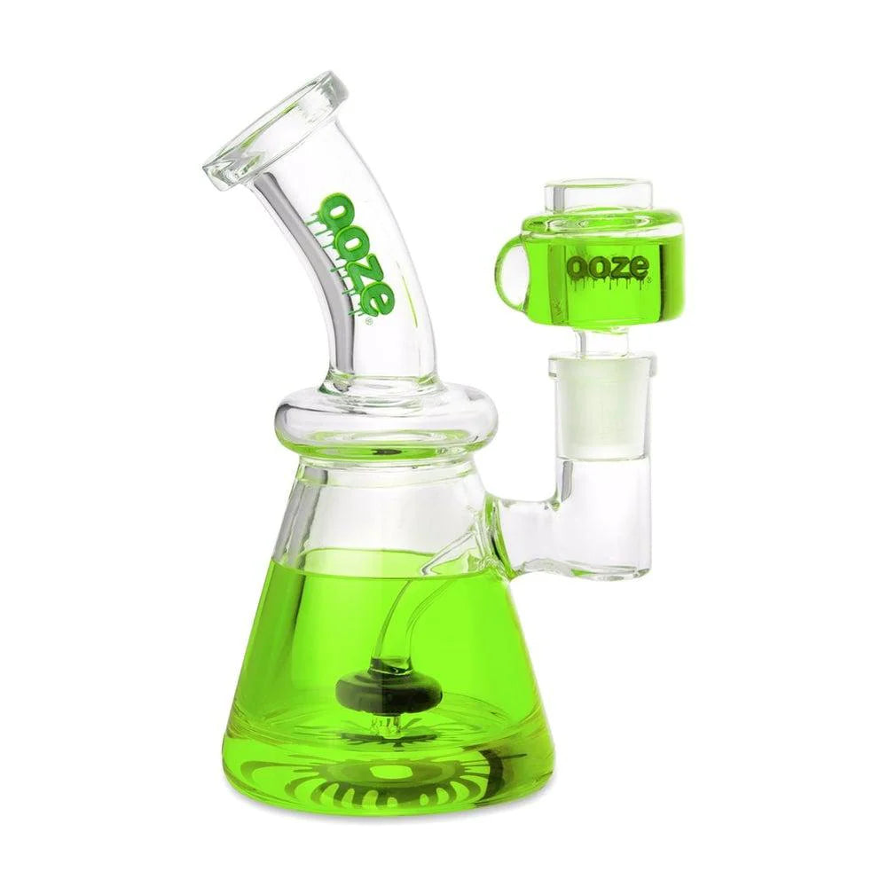 Ooze Glyco Bong Glycerin Chilled Glass Water Pipe (6- Colors) (Tobacco Free-Use Product)