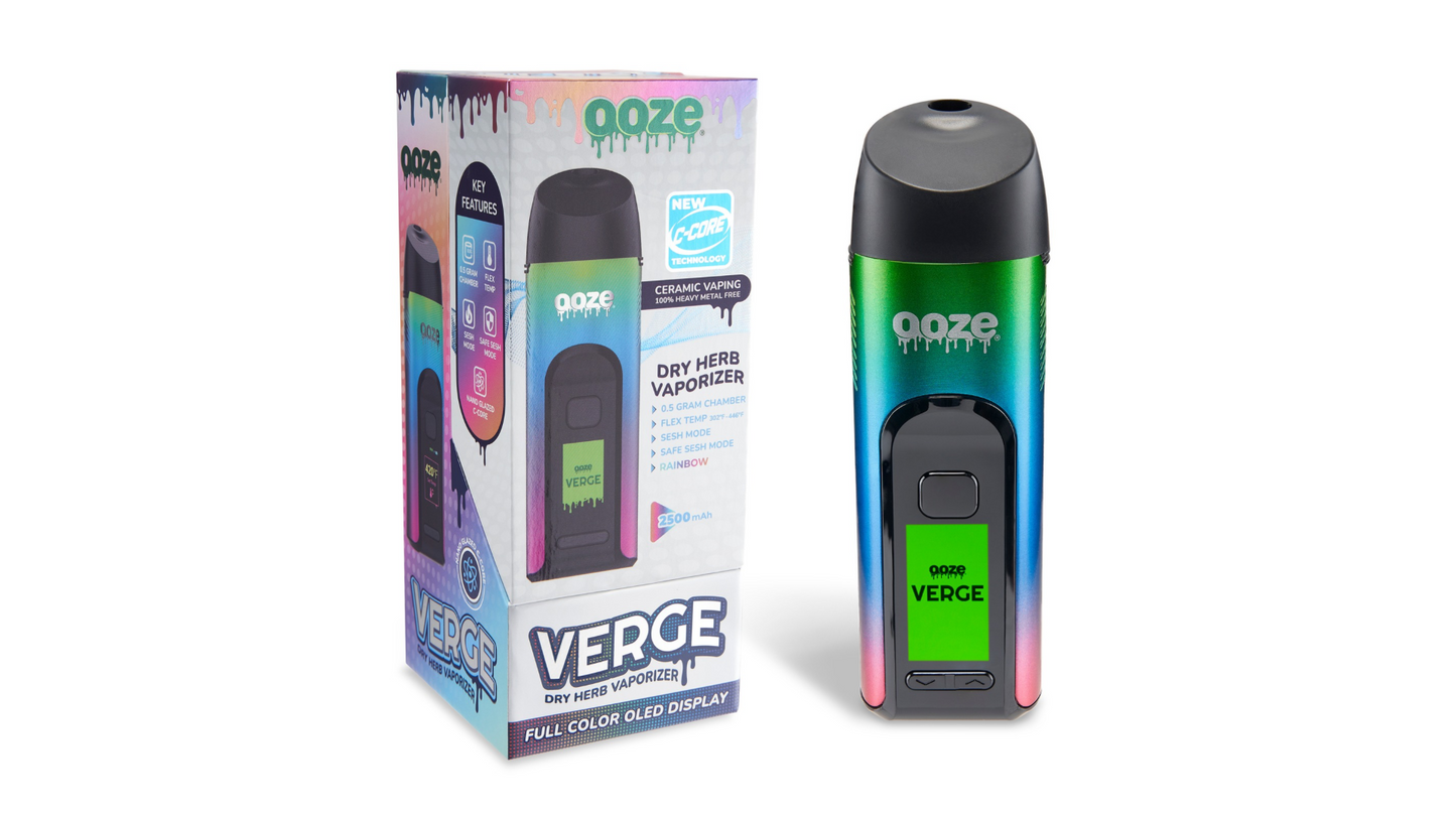 Ooze Verge Dry Herb Vaporizer – 2500 mAh C-Core (Tobacco Free-Use Product)