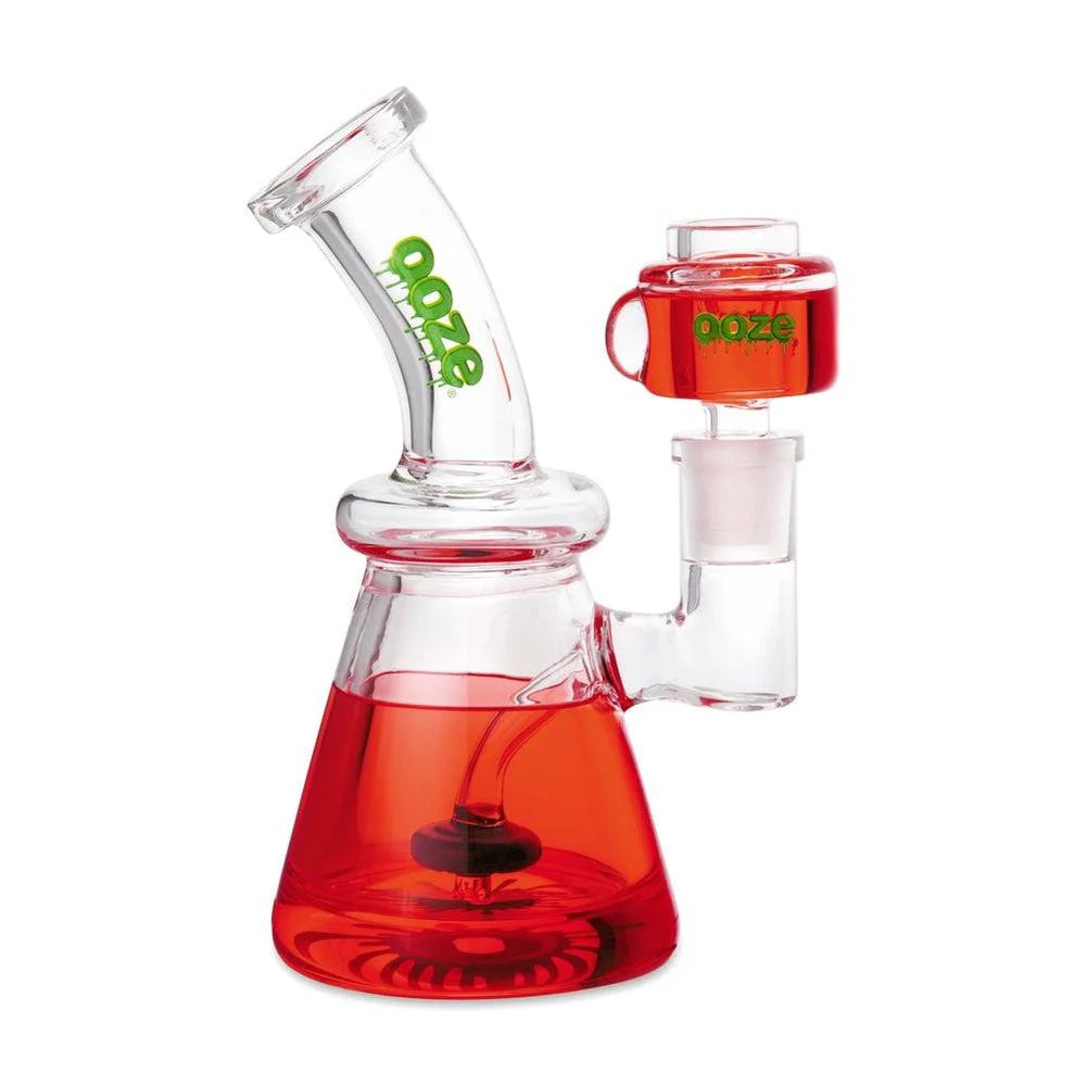 Ooze Glyco Bong Glycerin Chilled Glass Water Pipe (6- Colors) (Tobacco Free-Use Product)