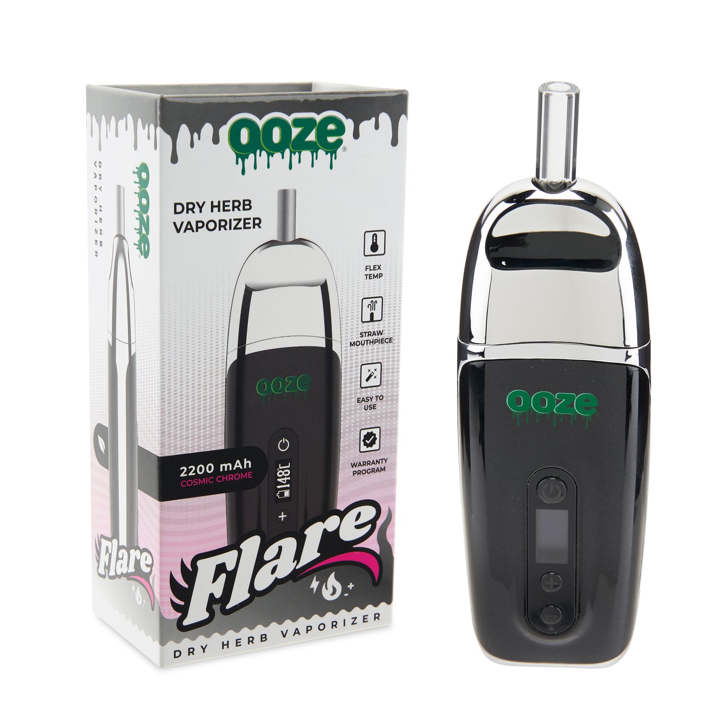 Ooze Flare Dry Herb Vaporizer - (4 Available Colors) (Tobacco Free-Use Product)