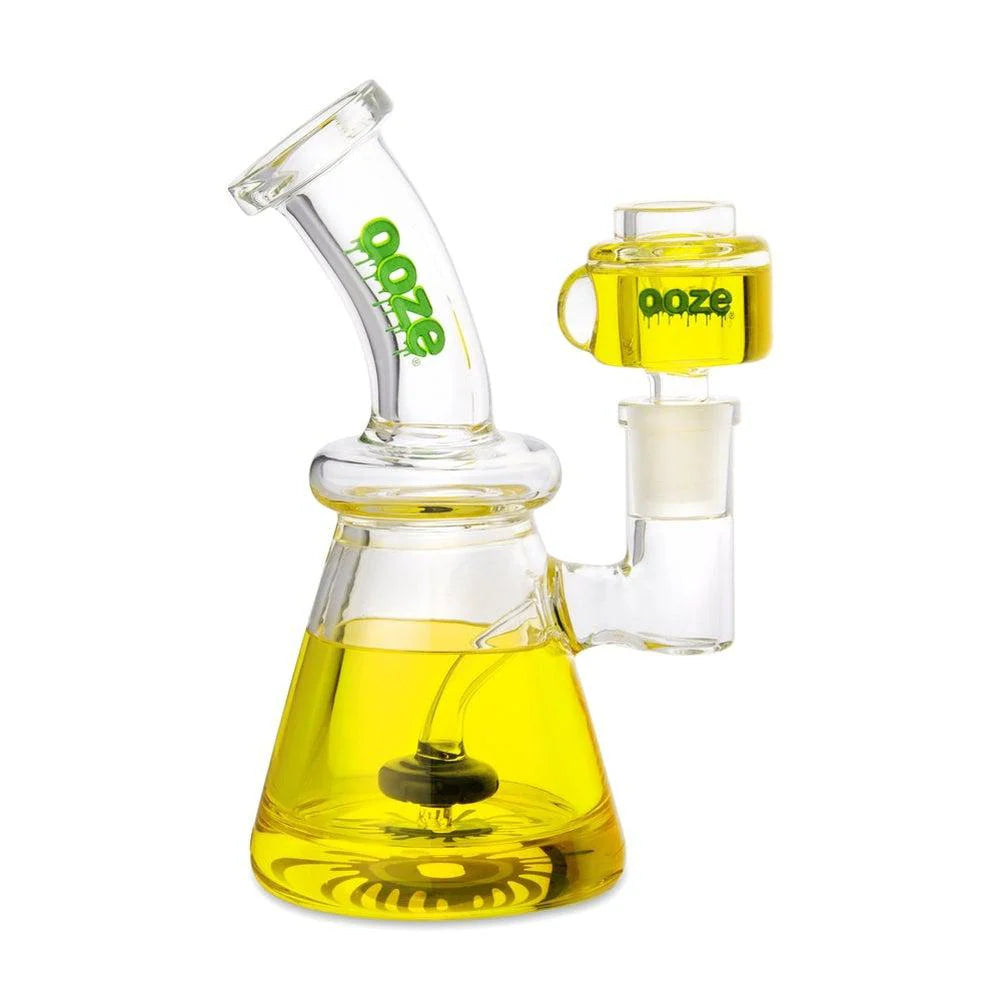 Ooze Glyco Bong Glycerin Chilled Glass Water Pipe (6- Colors) (Tobacco Free-Use Product)