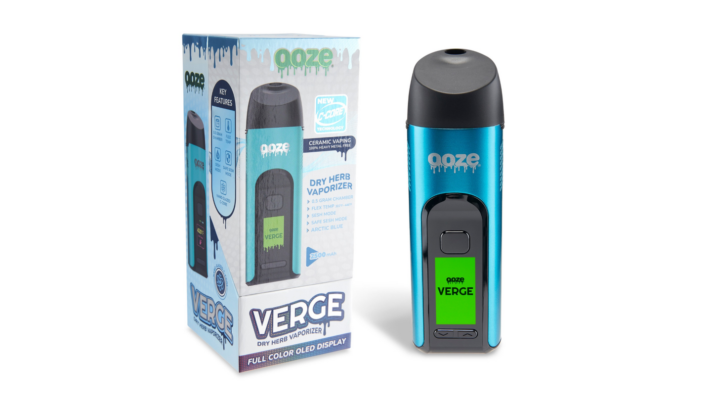 Ooze Verge Dry Herb Vaporizer – 2500 mAh C-Core (Tobacco Free-Use Product)