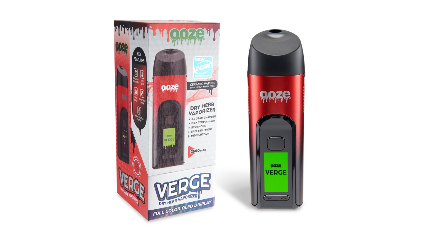 Ooze Verge Dry Herb Vaporizer – 2500 mAh C-Core (Tobacco Free-Use Product)