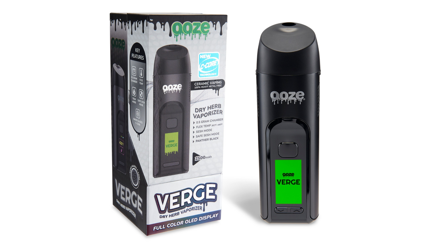 Ooze Verge Dry Herb Vaporizer – 2500 mAh C-Core (Tobacco Free-Use Product)