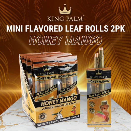 King Palm Mini Flavored 2pk Leaf Tubes - 20ct | 14 Flavors (Tobacco Free)