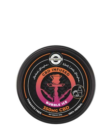 CBD Infused Herbal Shisha Bubble Ice 350mg (Tobacco Free)