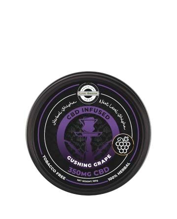 CBD Infused Herbal Shisha Gushing Grape 350mg (Tobacco Free)