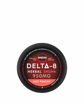 Delta 8 Shisha Just Peachy 950mg (Tobacco Free)